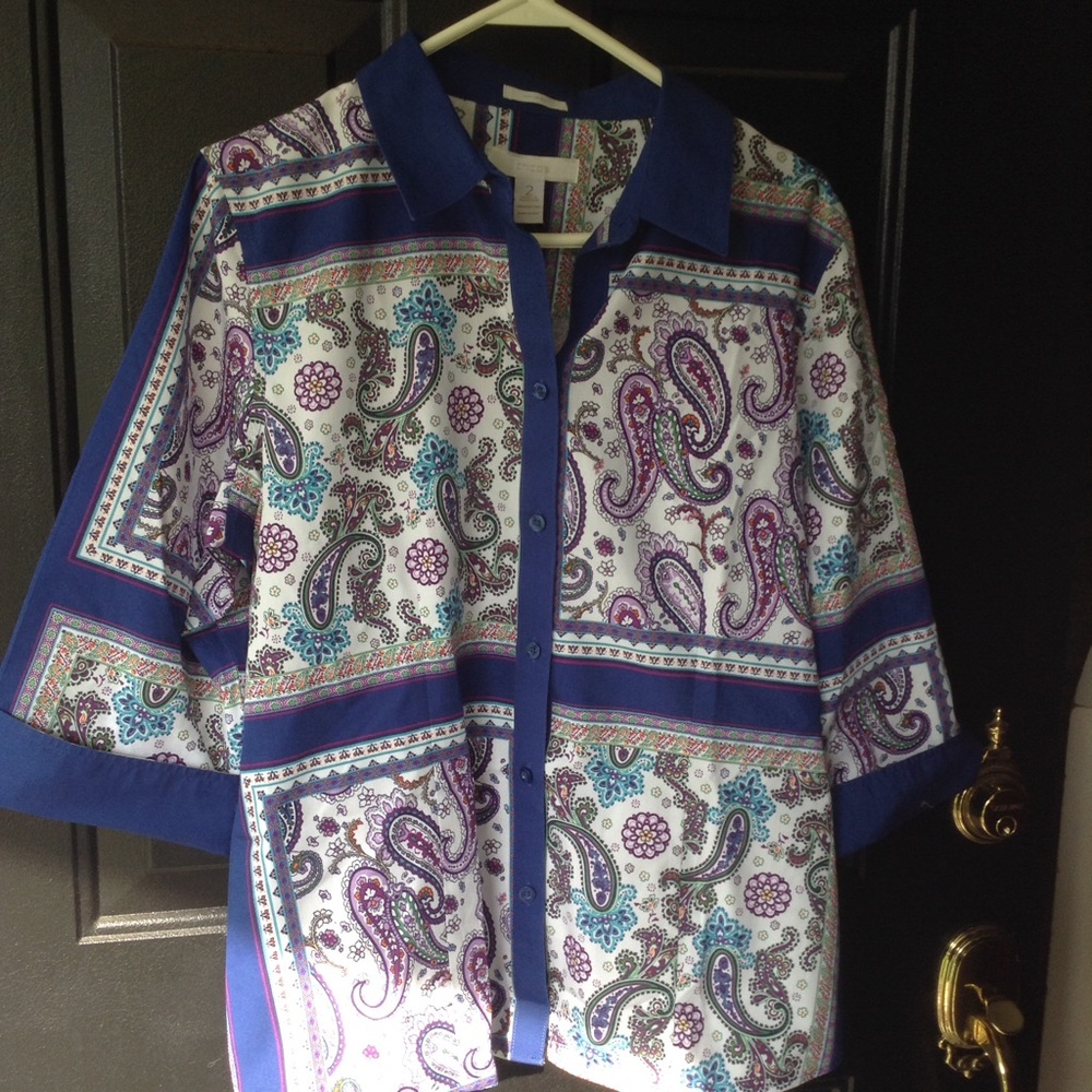 Chico's 3/4 sleeve top